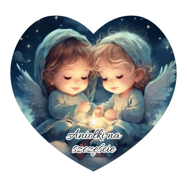 Magnes serce z aniołem N14